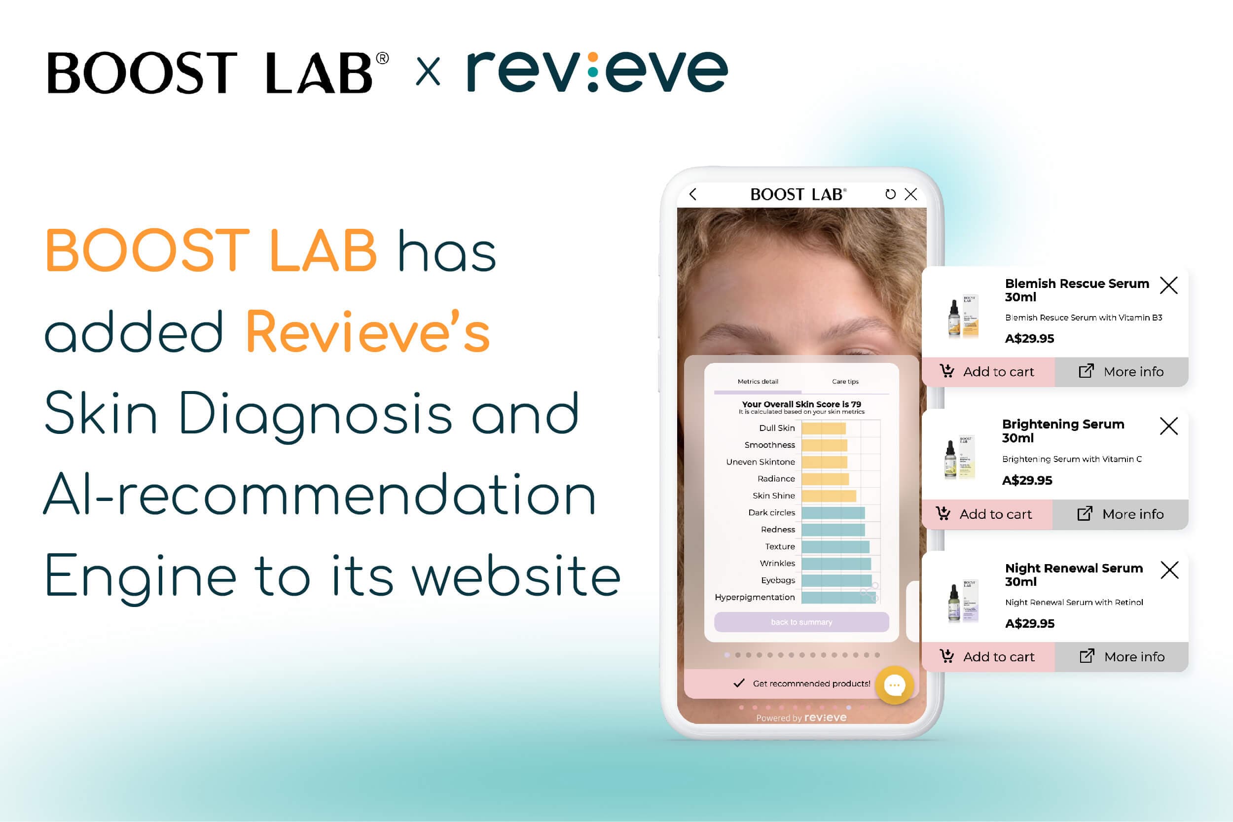 BOOST LAB Partners with Revieve to Take Skin Consultations Online with its ‘AI Skin Advisor’ Technology