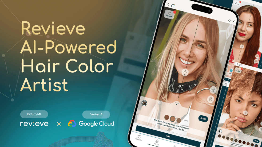Revieve Unveils Hair Color Artist: Redefining Virtual Hair Color Try-On with Cutting-Edge AI Technology from Revieve and Google Cloud