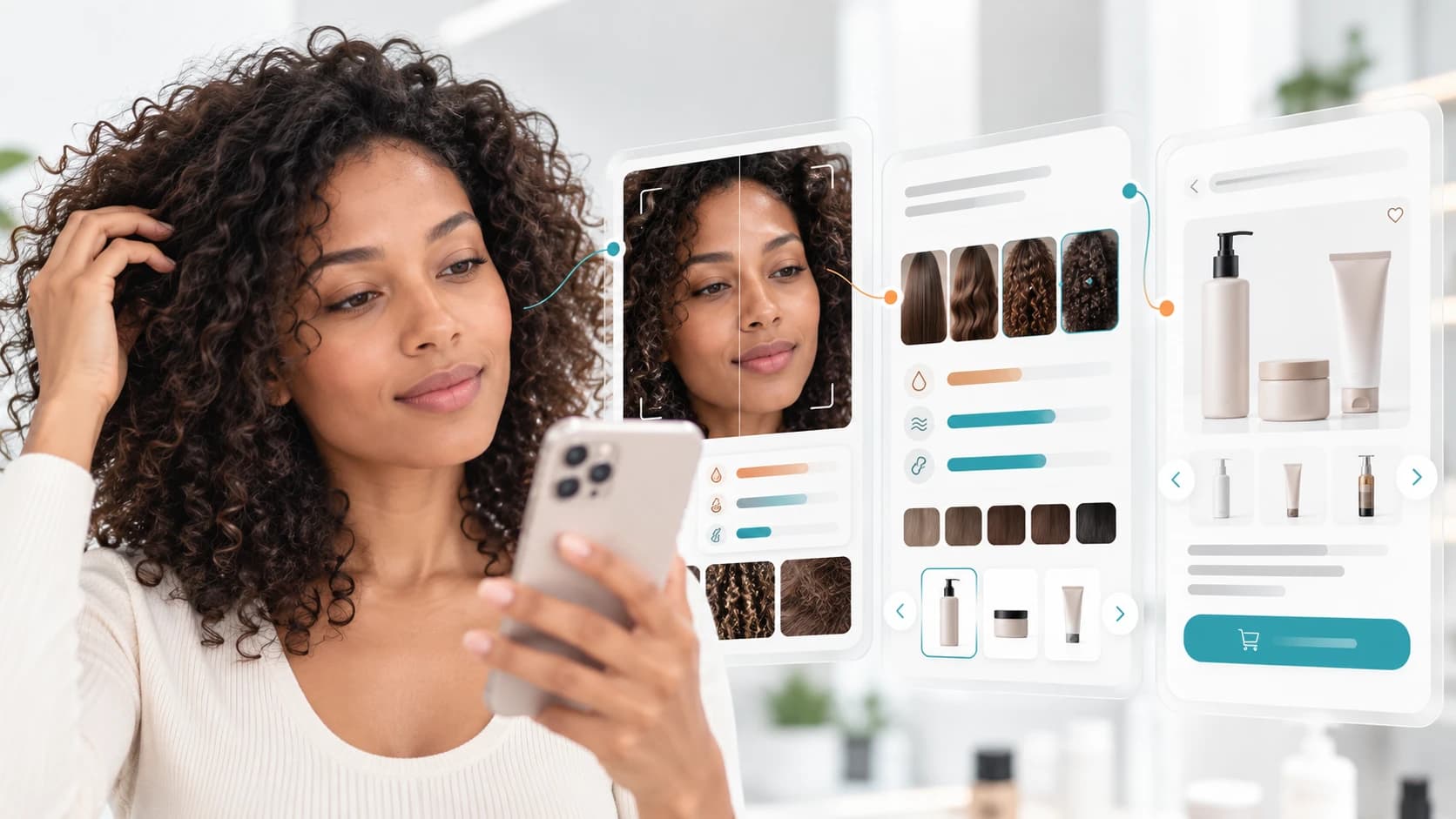 AI Haircare Advisor — hair and scalp analysis with personalized routine recommendations, online and in-store.