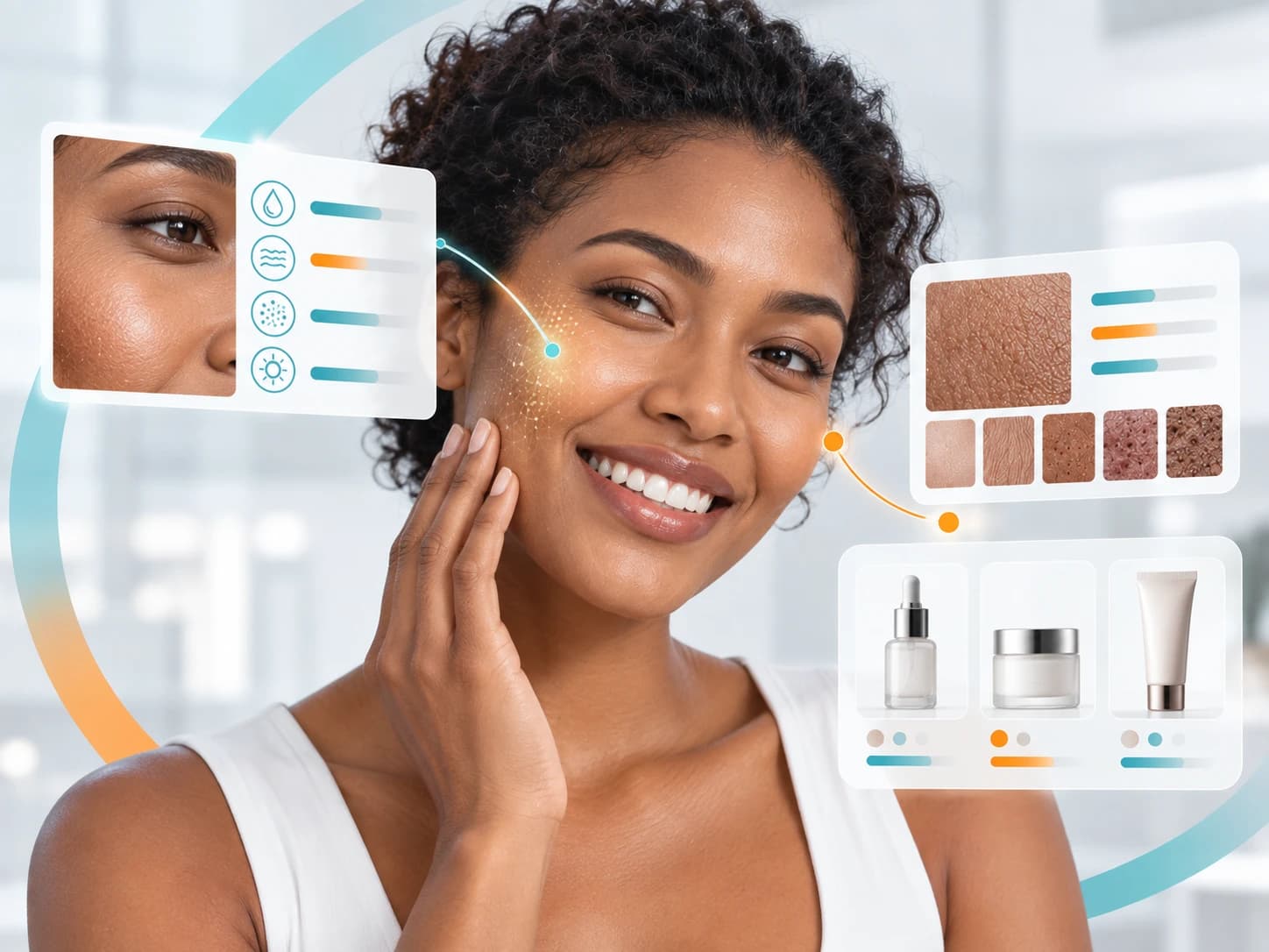 AI Skin Advisor — skin analysis with personalized product recommendations, available on any device.
