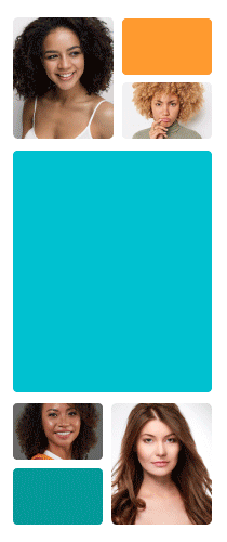 Comparing shades to build confidence in a color choice.