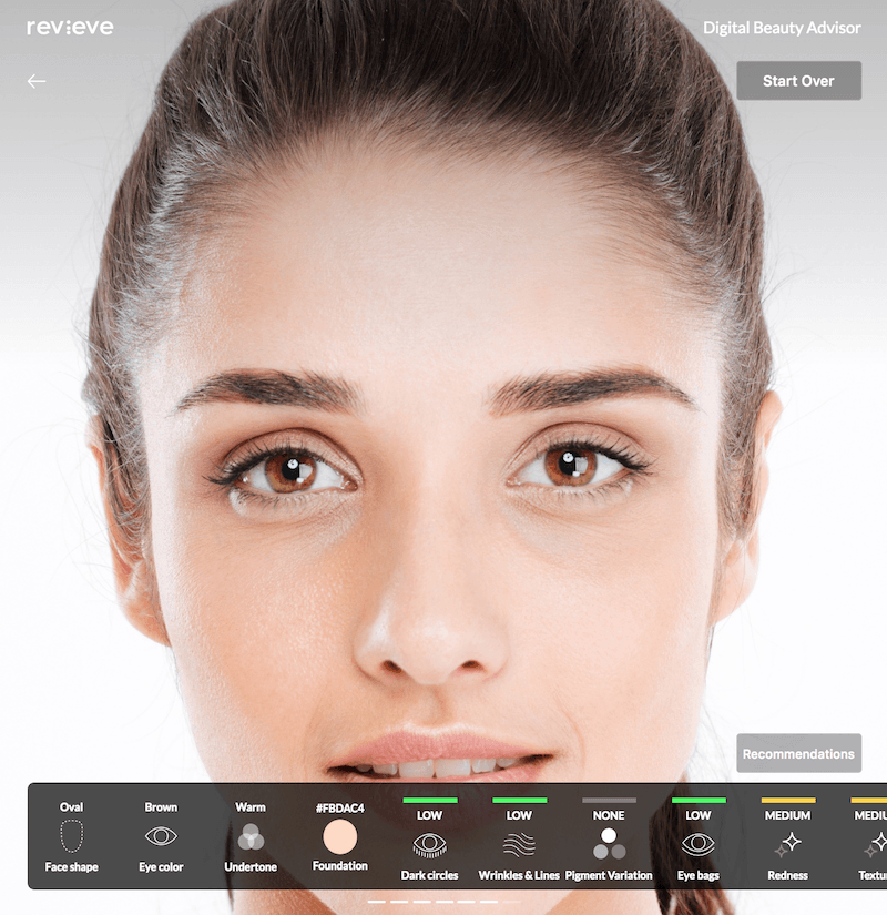 skin analysis female small